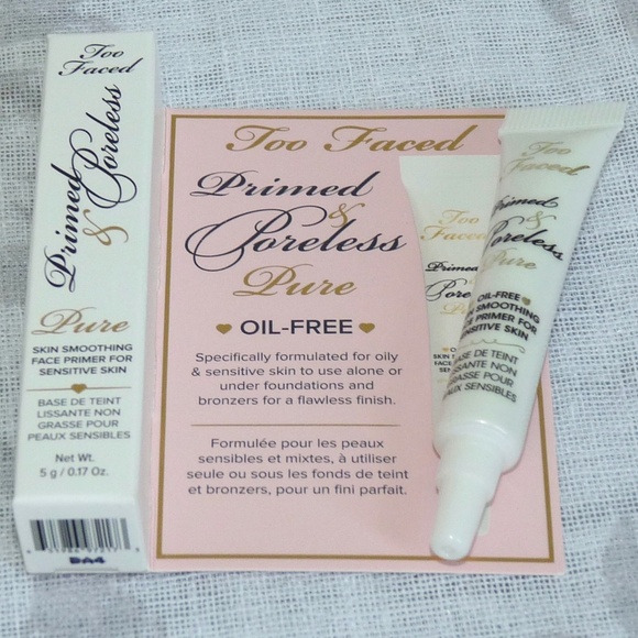 ๐ $25 - Too Faced PURE Primed & Poreless Oil-Free Face Primer Sensitive Skin - Picture 3 of 7